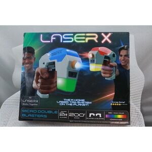 Laser X Micro Double Blasters Set Unisex Multicolor Laser Tag System 200ft Range